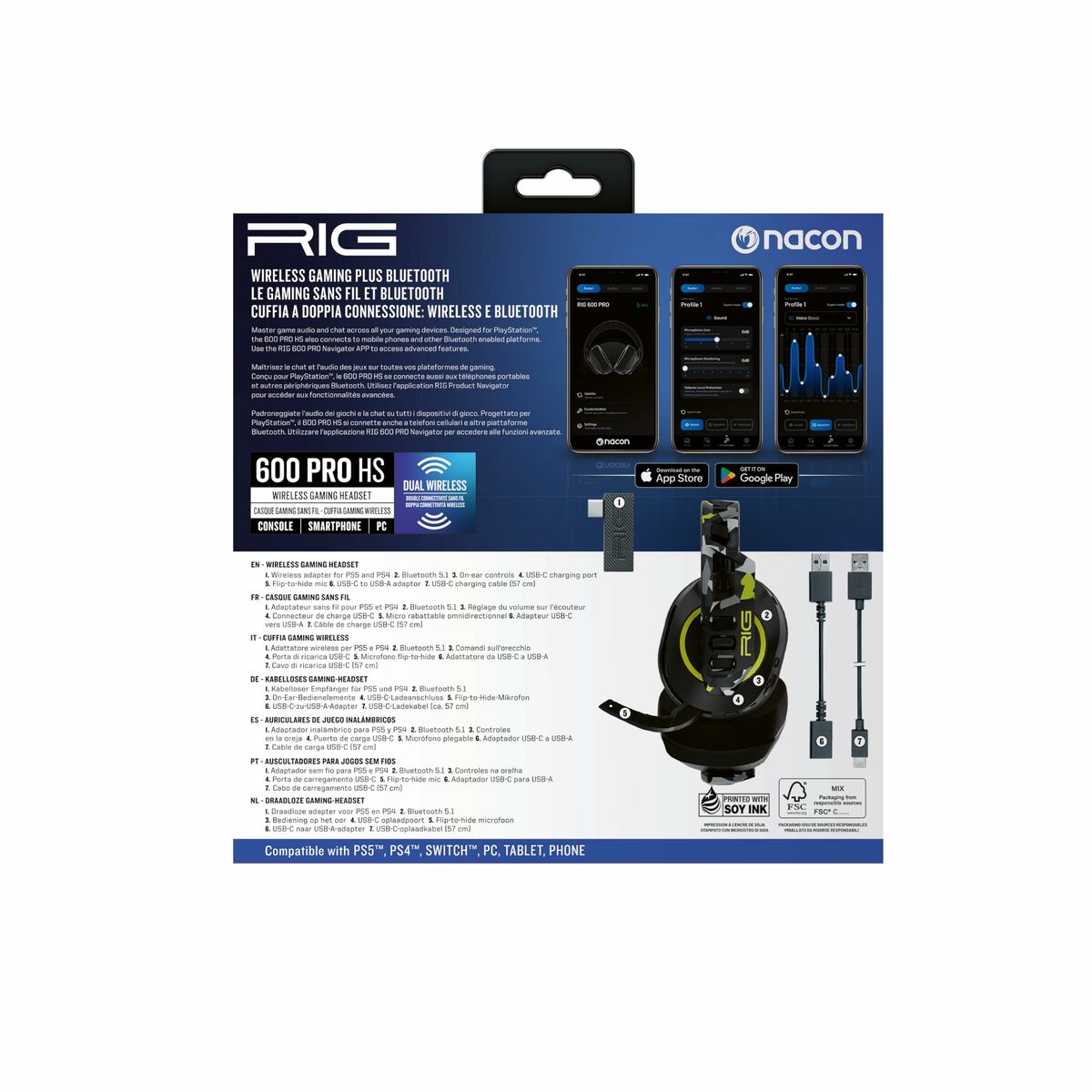Nacon Headphones Nacon Rig600Prohsacid