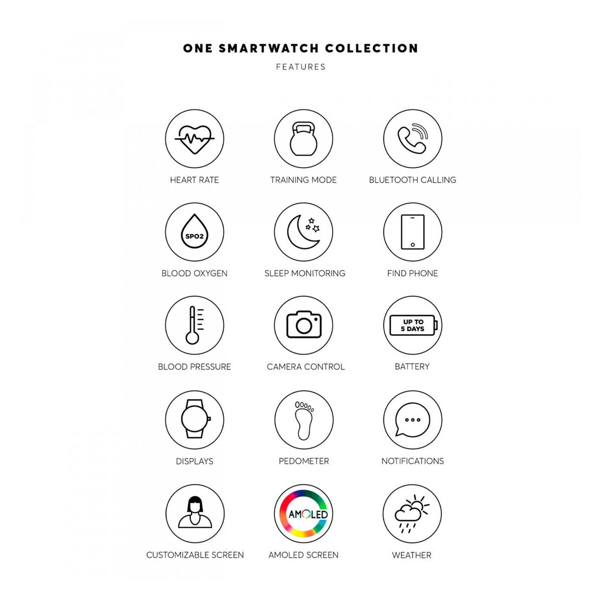 One Smartwatch One Osw0025Gl52D Lady