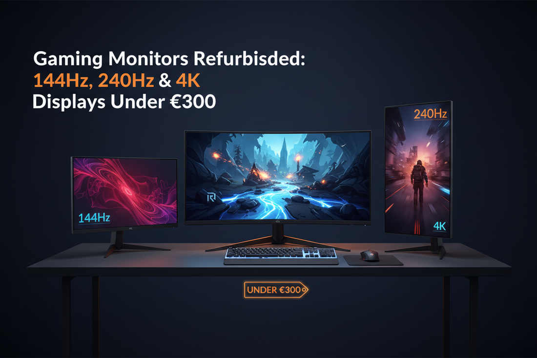 Gaming Monitors Refurbished: 144Hz, 240Hz & 4K Displays Under €300