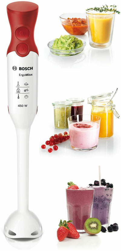 Bosch Ergomixx MSM64010 Blender Inmersión 450W Red + Glass — image 1
