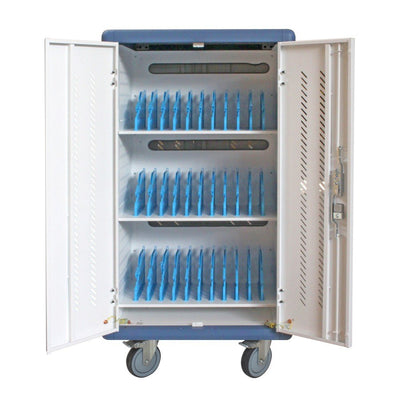 Techlypro Estación Charging Ventilada Trolley 30 Notebook Or Smartphone White/Blue — image 1