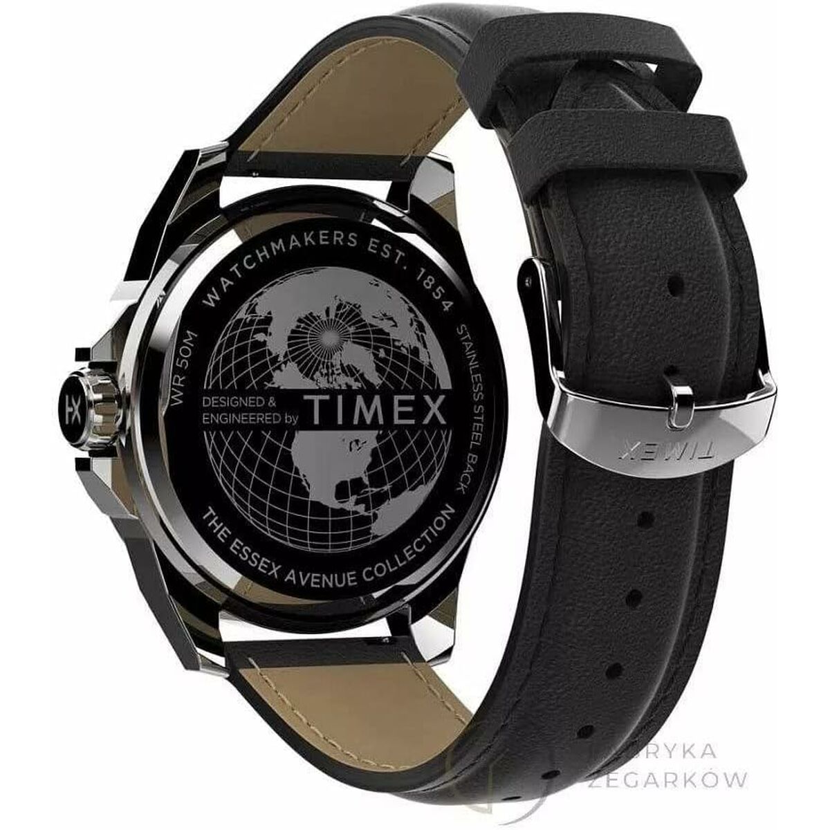 Timex Men's Watch Timex Essex Avenue Black (Ø 44 Mm)
