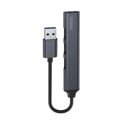 Savio Concentrador USB-A AK-70 - 3 × USB-A 2.0, 1 × USB-A 3.1 Gen 1, 4 1, 5Gbps — image 1