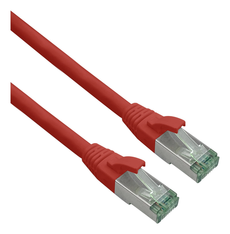 Helos Grs Certificado CAT.6A Network Cable With CAT.7 Rohkabel Tpe Red 1,5M