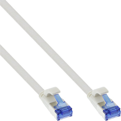 Inline Network Cable Flat , U/FTP, CAT.6A, Tpe Libre Halógenos, White 0,5M — image 1
