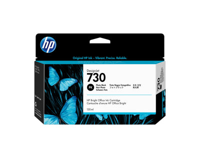 HP Genuine Ink 730 130ML Photo Black Genuine Designjet T1700, T1700 Postscript, T1700DR, T1700DR Postscript — image 1