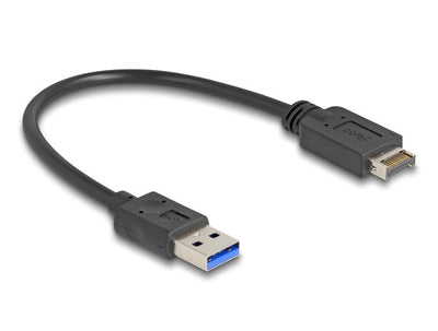 Delock USB 10Gbps USB Cable Type And Key a 20 Pin Connector Male a USB Type a Connector Male 30CM — image 1