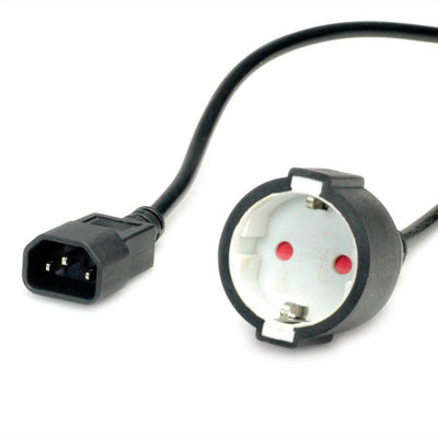 Value Cable Power C14 a CEE7 3, Max. 10A (2300W), Body Only Fr Verwendung An Usv, Black 0,3M — image 1