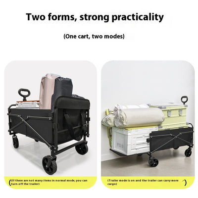 Rear Open Camping Outdoor Folding Cart