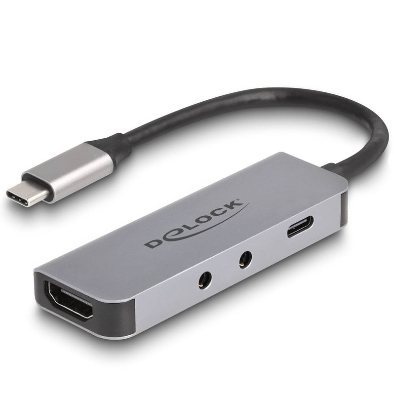 Delock USB Type-c™ Adapter a HDMI 4K 60 HZ And Headset And Mikrofonschluss + USB Type-c™ Pd 95W