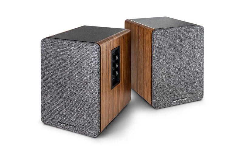 Wavemaster Base Speaker 2VÍAS Grey Wood Wireless And Alámbrico 30W