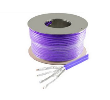 Netzwerkcable LAN Verlegecable CAT.7A S/FTP Pimf Halogenfrei Lila 100,0M