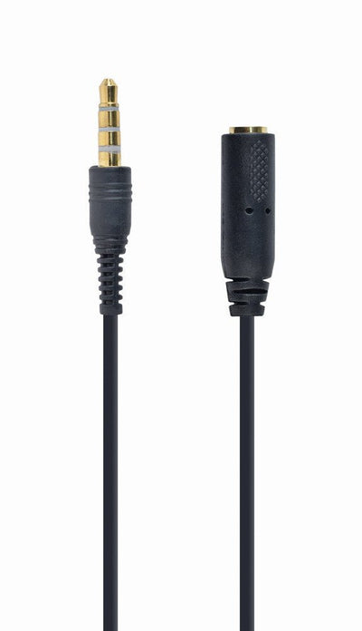 Gembird Cable Audio Jack 3.5M/H 4PIN 0.18M Negroâ CCA-419 — image 1