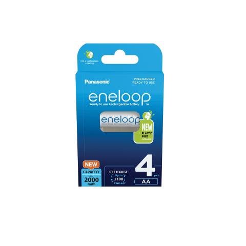 Eneloop, Batteries Recargables Aa/Mignon, Paquete 4, Capacity Mín. 2000MAH