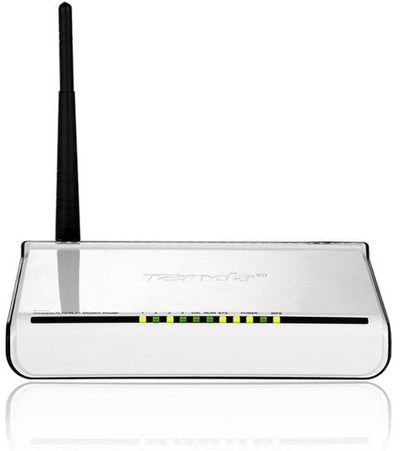 Tenda Router Modem ADSL2 + Wireless W150D 802.11B/G/N 150Mbps 1 Antenna 5DBI 1XRJ11 4x RJ45 10/100 — image 1