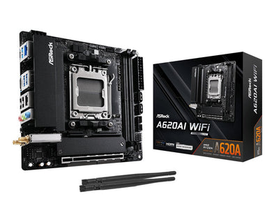 Asrock Motherboard A620AI Wi-Fi AM5 Mitx HDMI DDR5 Retail — image 1