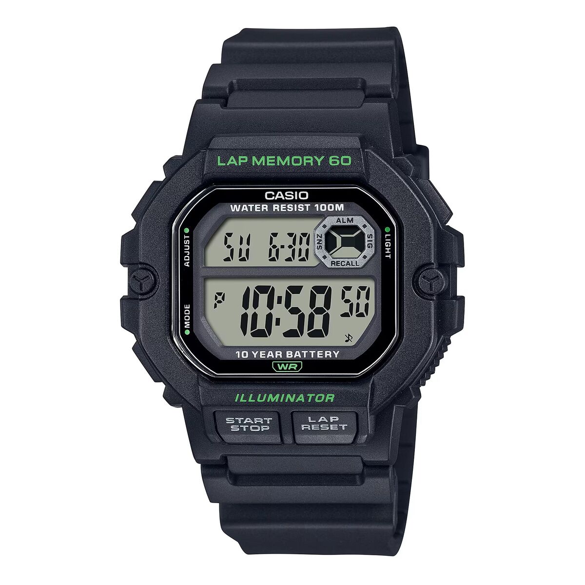 Casio Men's Watch Casio Illuminator Black (Ø 44,5 Mm)