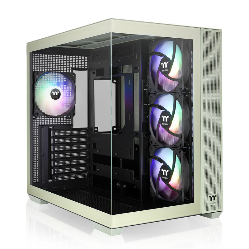 Thermaltake PC Case View 380 Tg ARGB Green Claro, Glass Tempered X 2 CA-1Z2-00MEWN-00