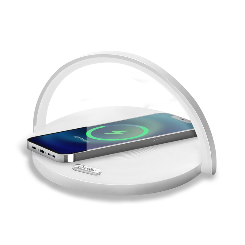 Celly Wllightcirclewh Charger Wireless With Lamp LED White