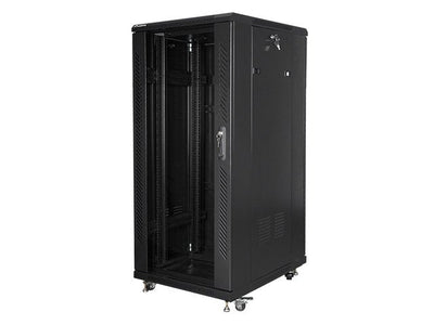 Lanberg Cabinet Rack Cabinet FF01-6827-12B (27U, 19'', 1390MM / 600MM / 800MM, Standing, Full, Glass, 800KG, B — image 1