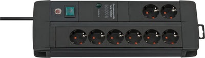Brennenstuhl Power Strip Premium-line 8 Sockets Dú Or Black 3 Metres Protection Contra Sobretensiones 60.000A  — image 1