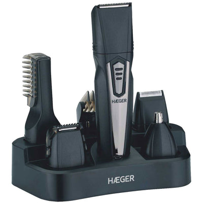 Haeger Trimmer Máquina Hair Clipper Trimmer 5 In 1 Black Silver — image 1