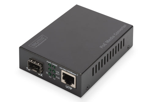 Digitus Convertidor Medios Gigabit PoE, RJ45 / Sfp, Pse (Gigabit PoE Media Converter - Sfp 10/100/1000BASE-T T — image 1