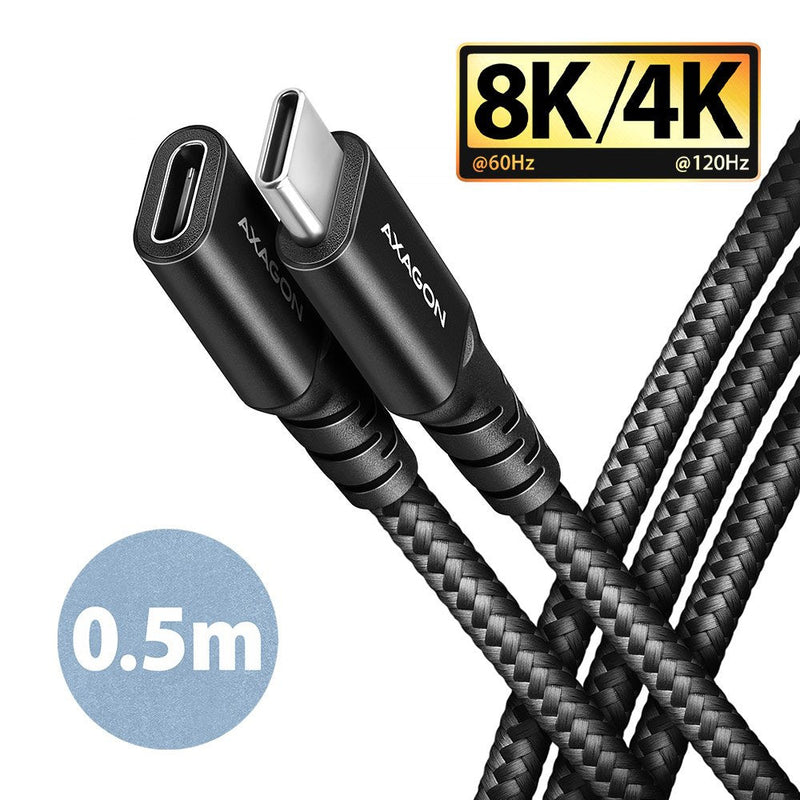 Axagon Cable BUCM32-CF05AB USB 3.2 Gen 2X2 0,5M USB C Black