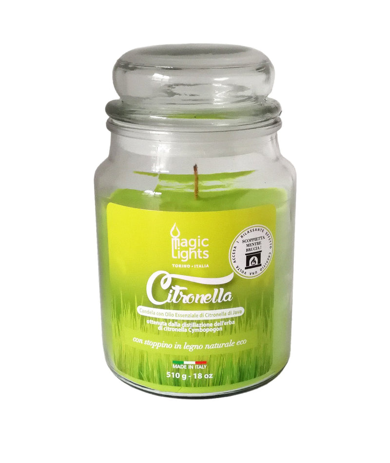 Magic Lights Candle Citronela Jar 510ML