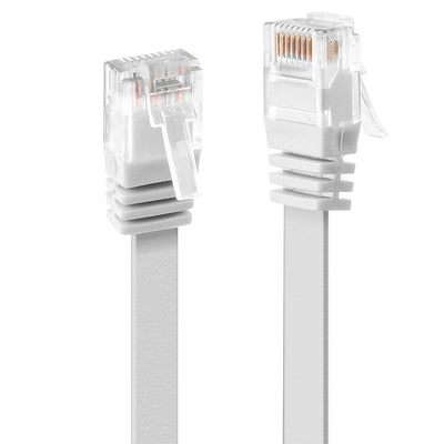 Lindy Network Cable CAT.6 Flachband Ungeschirmt White 1.00M — image 1