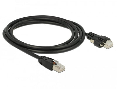 Delock Gige Camera Cable RJ45 Connector Male a RJ45 Connector Male With Screws CAT.6 S FTP 2M — image 1