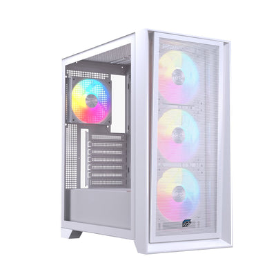 Einarex Box ATX Semitorre P600 RGB 4 Fans White EXCS-PL-600R-W — image 1