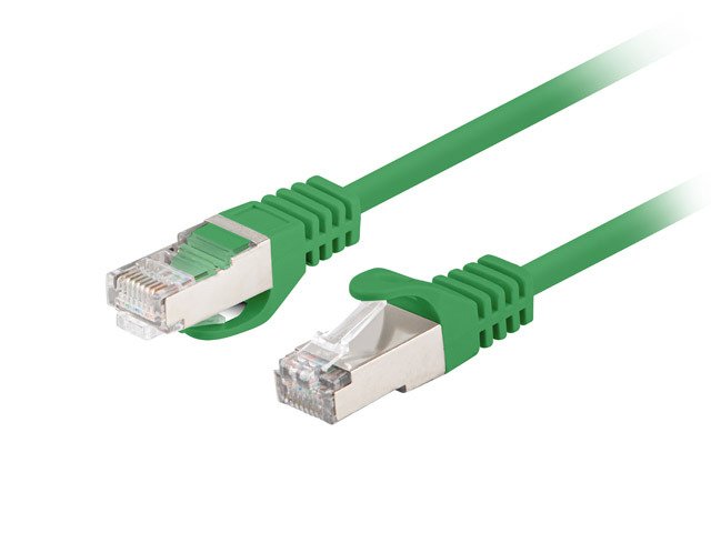 Lanberg Network Cable CAT.6 FTP 0.25M Green 10-PACK