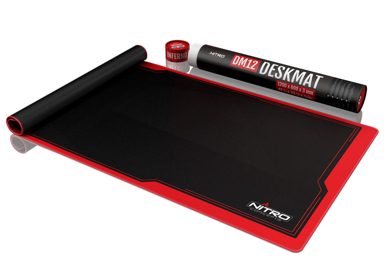 Nitro Concepts DM12 Mouse Pad Mouse Juegos Black Red