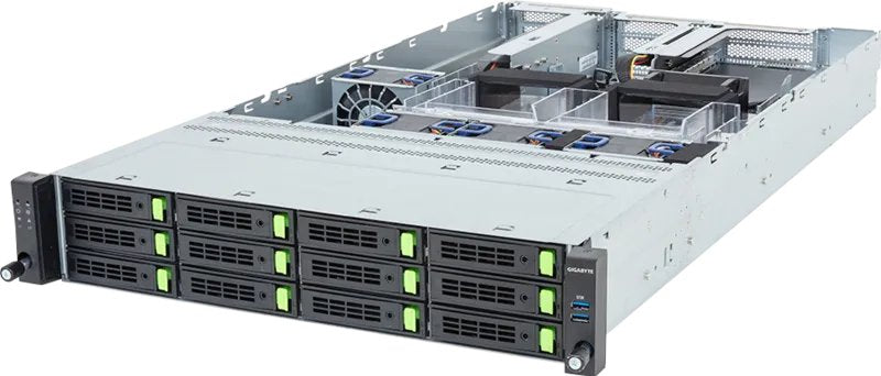 Gigabyte Barebone R263-ZG0-AAL2 (rev. 3.X) Rack Server 2U Single Socket SP5 6NR263ZG0DR000ACL2