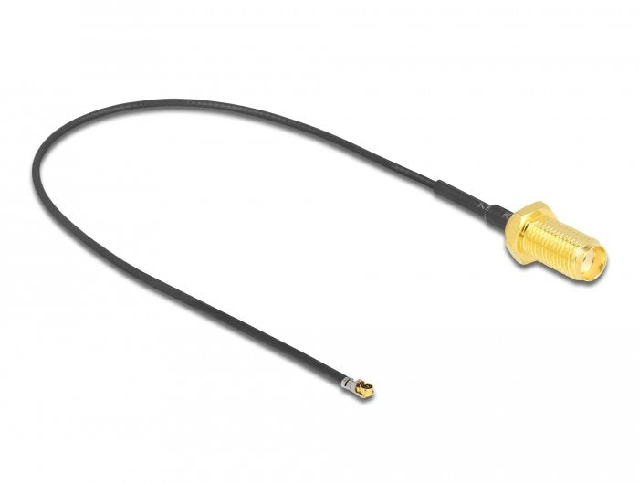 Delock 12662 Cable Coaxial 0,2M Black