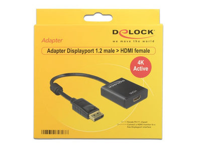Delock Adapter DisplayPort 1.2 Male HDMI Female — image 1
