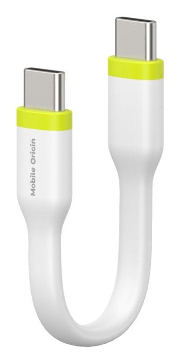 Mobile Origin Compact USB Cable -c To USB-C White 10CM — image 1