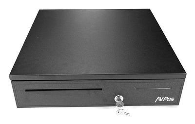 Avpos CASH-U280 Cash Drawer 41CM Automatic - 5 Posiciones Billetes - 8 Posiciones Coins - RJ11 - Black — image 1