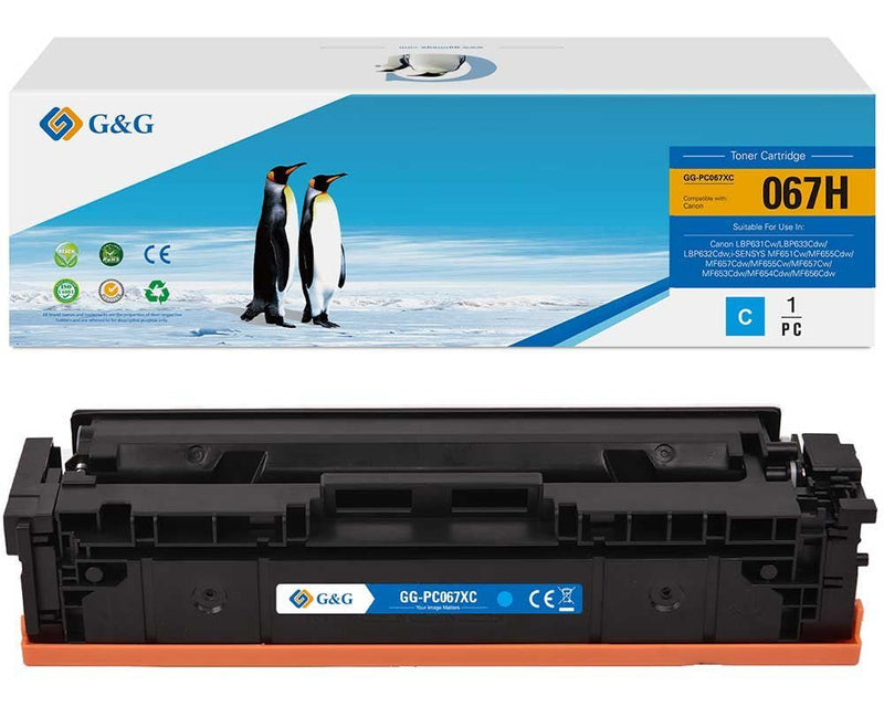 G&g Toner Xl-compatible Zu Canon 067H Cyan