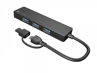 Natec USB 3.0 Hub, Mayfly, 4-PORT, Black — image 1