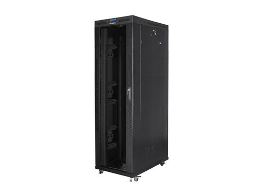 Lanberg Cabinet Independiente 19 Pulgadas Gabinete 42U 800X1200 Door Glass LCD Paquete Flat Black — image 1