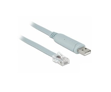 Delock Adapter USB 2.0 Tipo-a Male 1 X Serial RS-232 RJ45 Male 5,0M Grey — image 1