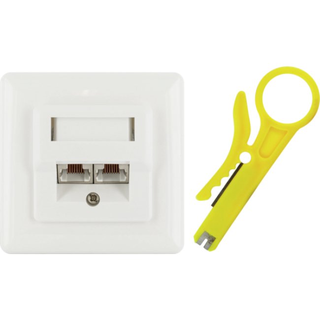 Schwaiger Plug Network STP CAT.6, Up Blindado