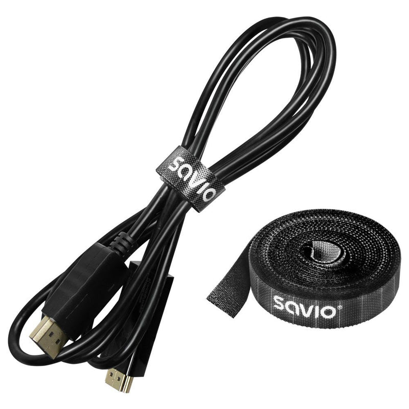 Savio OC-06 Organiser Cables Universal Stand Cables Black