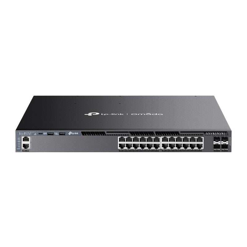 TP-Link Switch Gestionable L3 SG6428XHP 24P Gigabit PoE + With 4 Slots Sfp + 10G Port Console RJ45/USB-C Rack