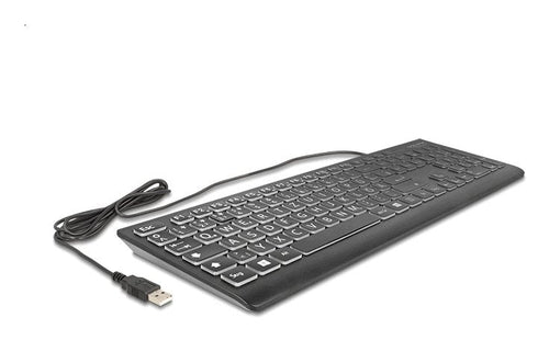 Delock USB Keyboard With Cable 1,5M Black With XXL Bstb — image 1