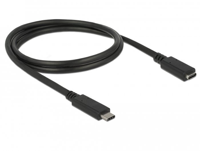 Delock 85532 USB Cable -c M/H 1M Black