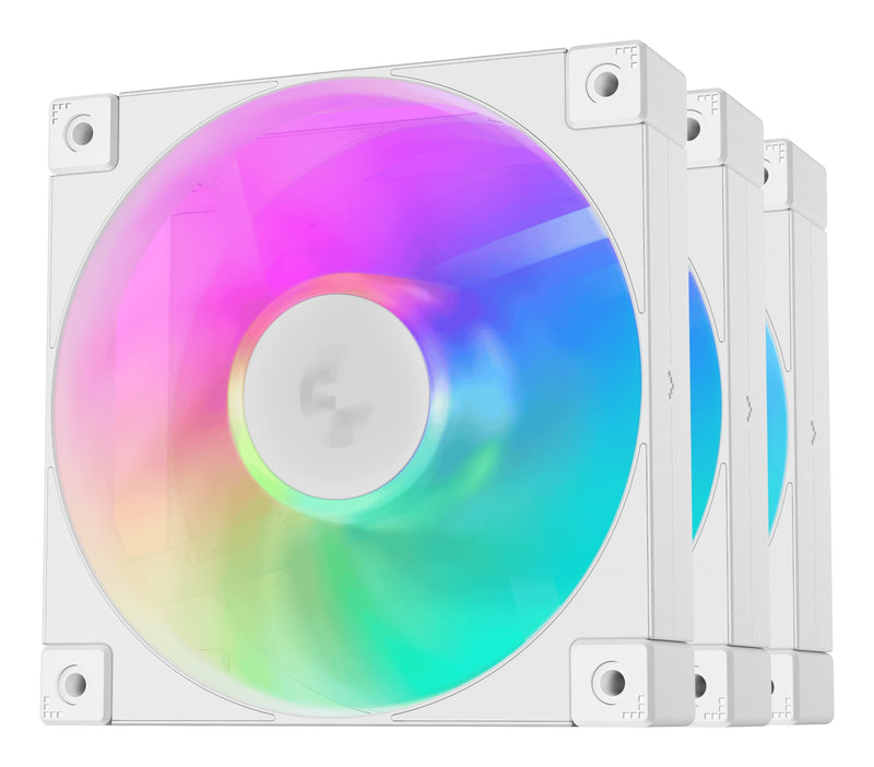 Deepcool Fan 120X120 FD12 ARGB Pack 3 White