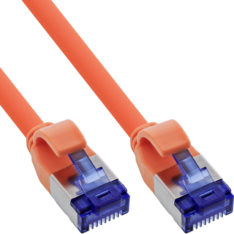 Inline® Network Cable Slim, CAT.6A, S/FTP, Tpe (lszh) Flexible, PoE, Orange, 20M